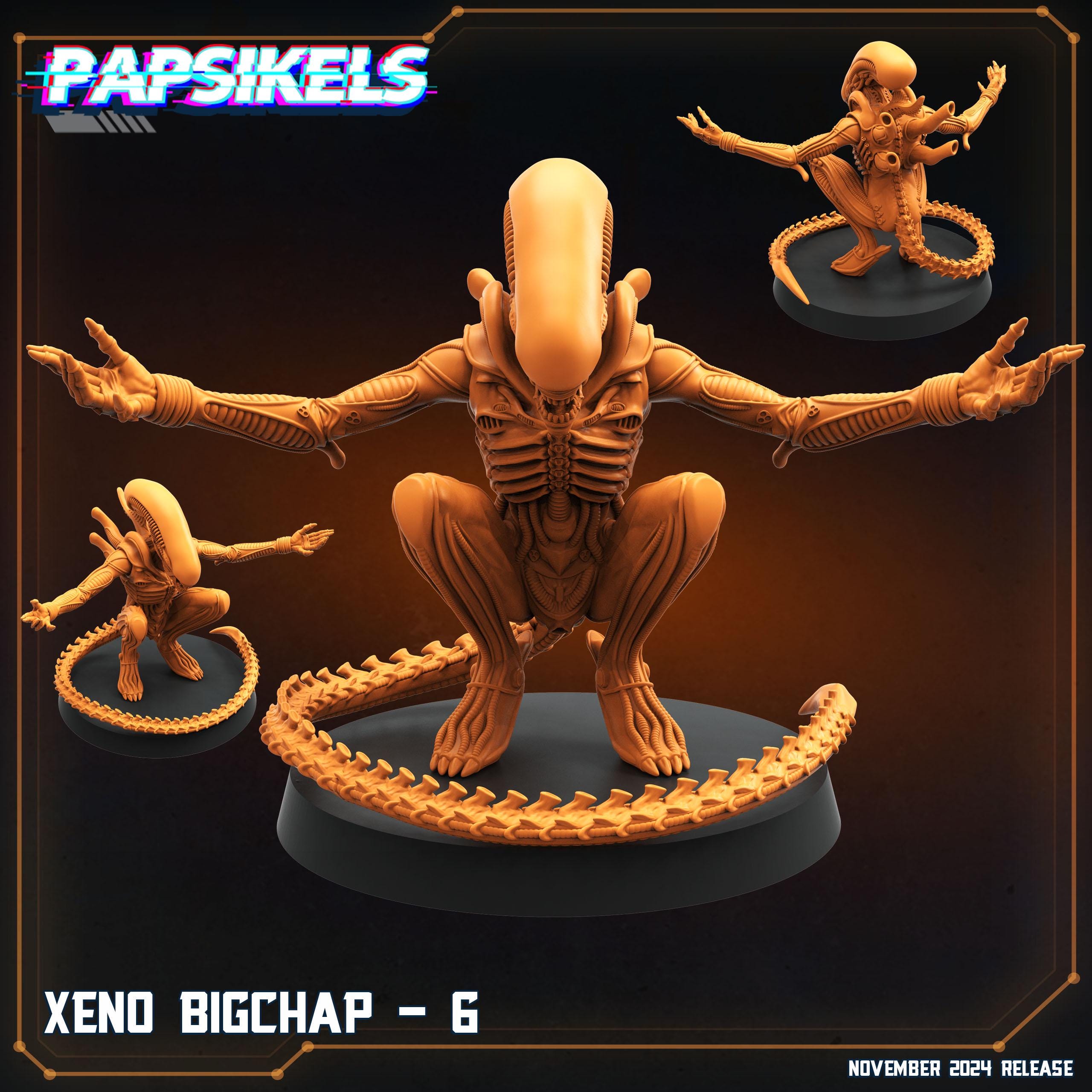 Alien Xeno | 28mm-32mm | 3D Printed Resin Sci-fi Alien Xeno Bigchap ...