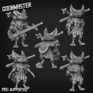 Fennec Fox Squire, by Goons Dnd, Dungeon and Dragon Mini, Tabletop Miniature, Miniature, Fantasy Miniatures,