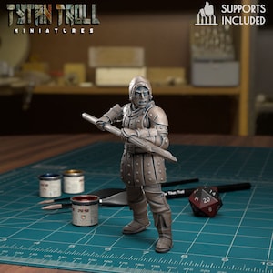 28/32mm scale City Guards 2 Bundle Deal, Medium Miniatures, TytanTroll Minitures, Dungeon and Dragons, RPG, Dnd, Pathfinder, Footmen. City Guard 3