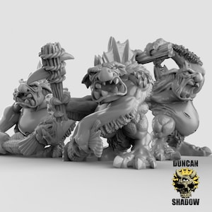 Miniature troll par Duncan Shadow Dnd, donjon et dragon Mini, miniature de table, miniature, fantaisie miniature, troll de la rivière, troll des cavernes