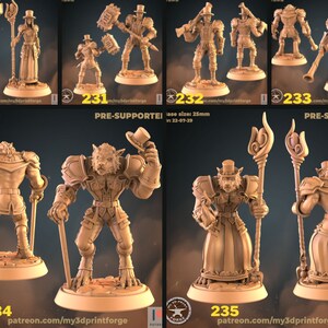 Royal Werewolf Miniature | 28mm-32mm | Resin 3D Printed Lycanthrope | D&D / Pathfinder