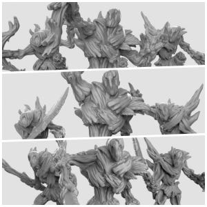 Treefolk  Dryad Miniatures Army – 3D Printed Forest Guardians for DD  RPGs