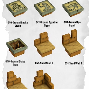 Desert Tiles – Ground Glyphs to Sand Angle Pack (ET-046 to ET-053)
