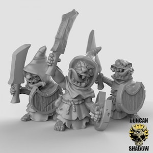 D0116-D0118 Duncan Shadow Goblin swordman, Goblin fighter, Goblin guard, Goblin , Goblin warrior, Goblin cult, Goblin cultist, Goblin Leader