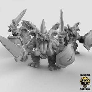 D0312-D0314 Duncan Demonic Imps Dnd, Dungeon and Dragon Mini, Tabletop Miniature, Fantasy Miniatures, Imp Miniatures, Imp Mini, dnd Imp