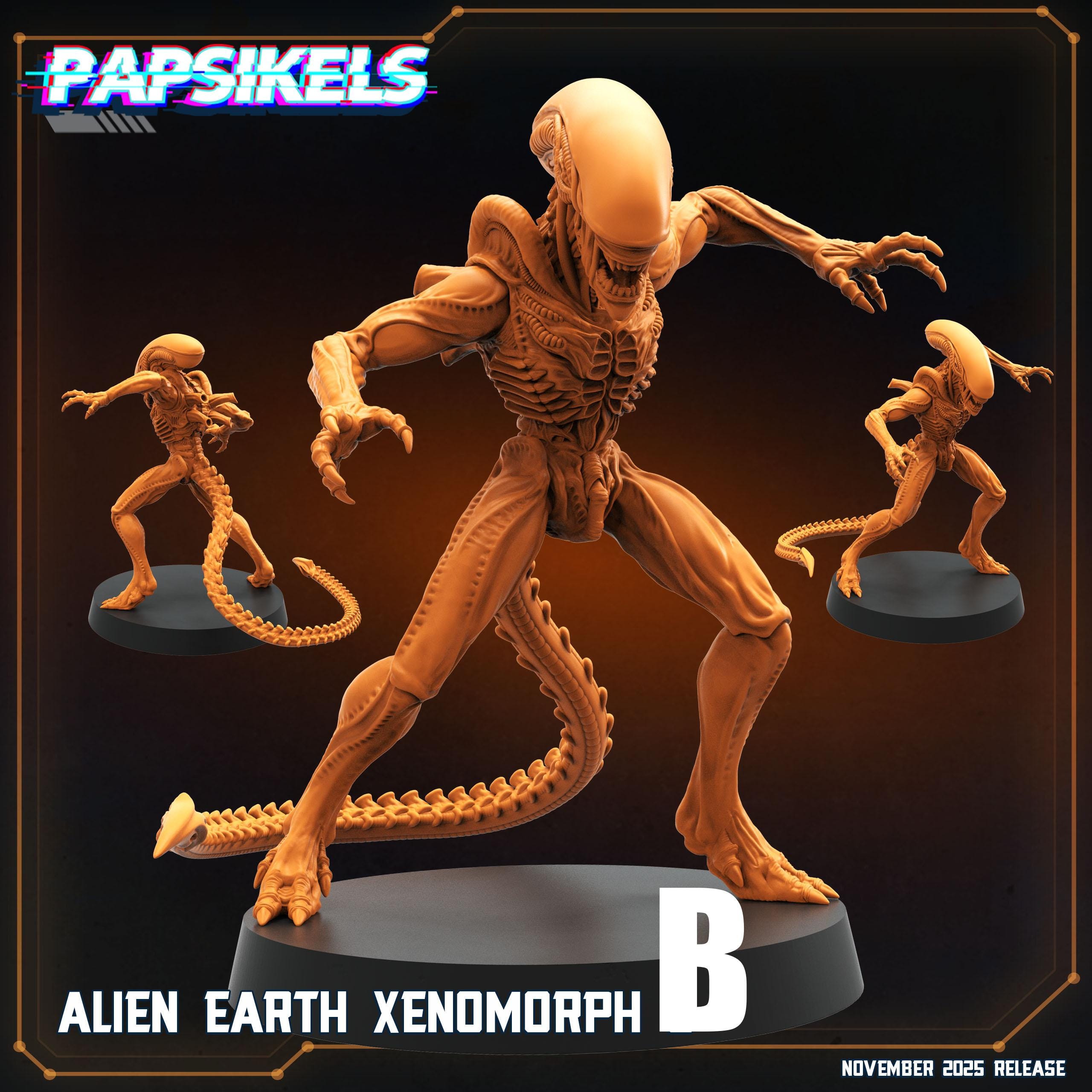 Alien Xeno | 28mm-32mm | 3D Printed Resin Sci-fi Alien Earth Xenomorph ...