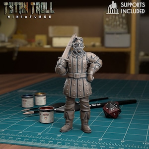 28/32mm scale City Guards 2 Bundle Deal, Medium Miniatures, TytanTroll Minitures, Dungeon and Dragons, RPG, Dnd, Pathfinder, Footmen. City Guard 6