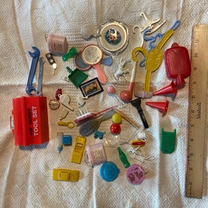 Lot of Vintage Plastic Toys