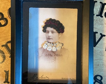 Spinsters of Distinction~Miss Beatrix-Victorian Inspired Hair Work Shadowbox