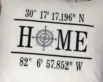 Home Nautical Compass Embroidery Design- Size Available 8x12 6x10 and 5x7 INSTANT DIGITAL DOWNLOAD
