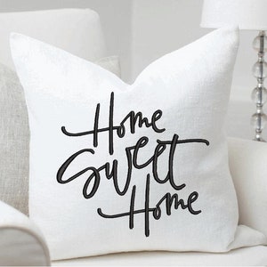 Home Sweet Home Embroidery Design- Available Sizes 8x12 6x10 5x7 and 4x4 INSTANT DIGITAL DOWNLOAD