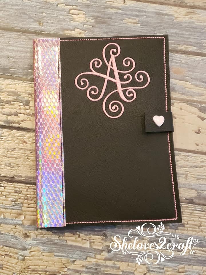 In the Hoop Blank Notebook Cover Embroidery Design Available Etsy