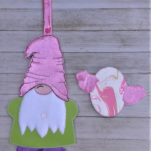 In The Hoop Gnome Towel Holder with Easter Add on Embroidery Design- See Description for sizes INSTANT DIGITAL DOWNLOAD