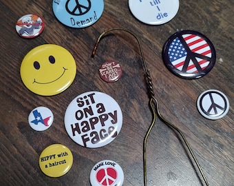 ChopTop Replica Button Set Texas Chainsaw Massacre 2