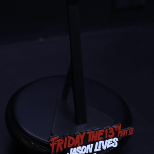 Friday the 13th Part 6 Jason Voorhees Hockey Mask Display Stand