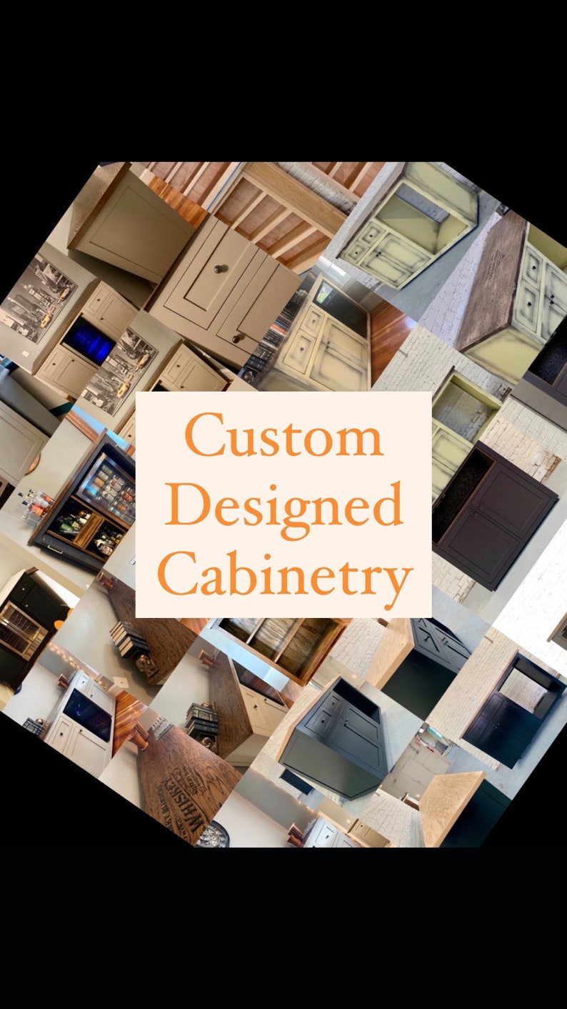 Custom designed cabinets etsy