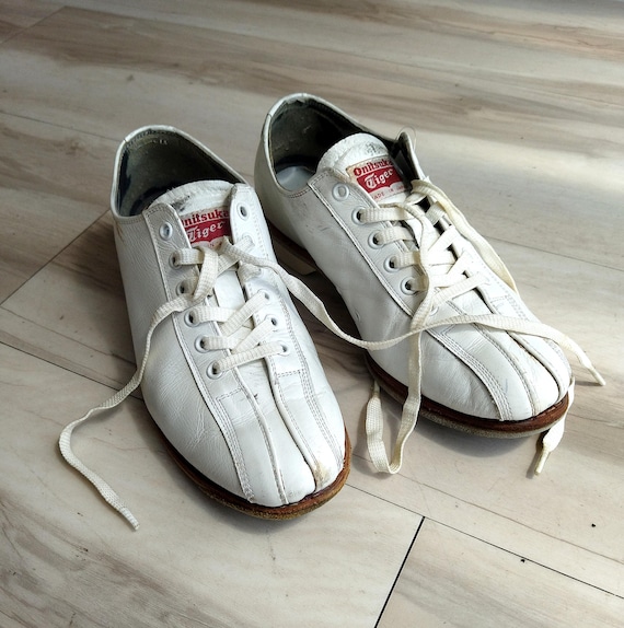 Vintage 60s Onitsuka Tiger Made in Japan Bowling Mens 6 UK  display picture 1