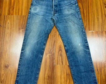 Vintage 1983 Levi's 501 Black Bartack Jeans – Made in USA W35