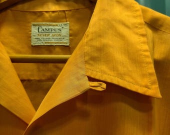 Canotta vintage anni '50 Campus Made in USA taglia 16 Large da ascella ad ascella 24"