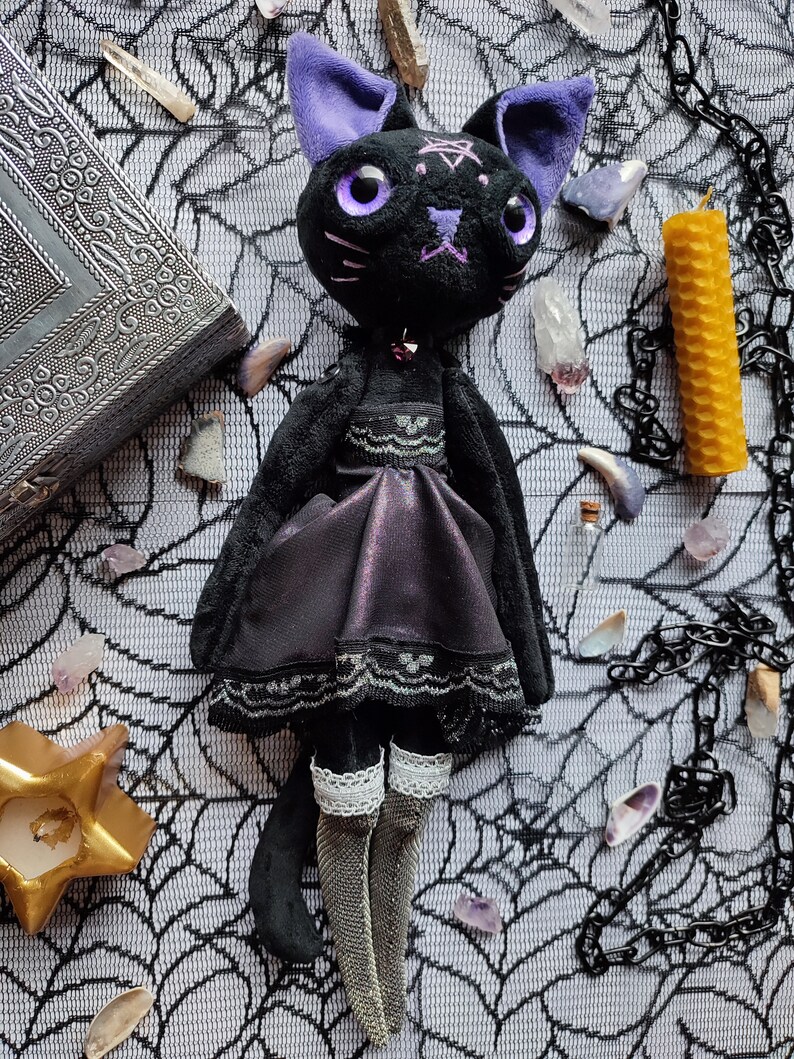 Goth Cat Doll SEWING PATTERN PDF Instant Download Etsy UK