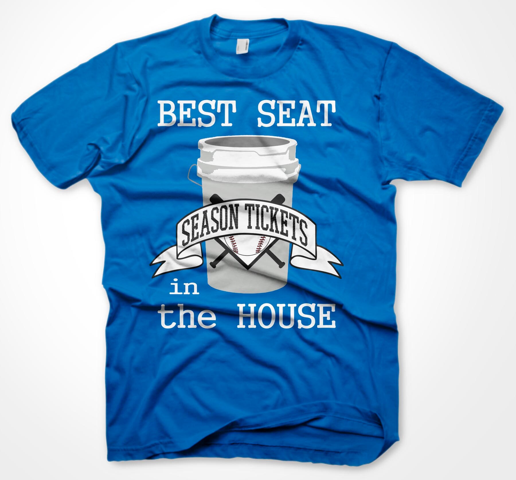 Baseball/softball Bucket Best Seat in the House T-shirt - Etsy