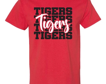 Katy Tigers - Stacked Tigers Spirit Wear T-shirt
