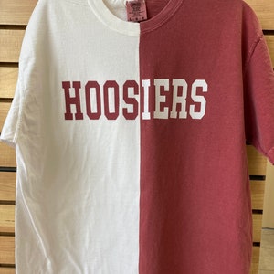 split half and half t shirt