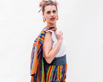 Colorful African fabric Kimono Jacket