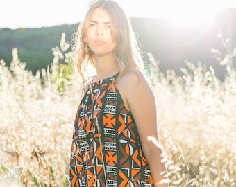 Colorful light summer dress