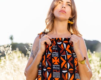 Colorful waxi summer dress