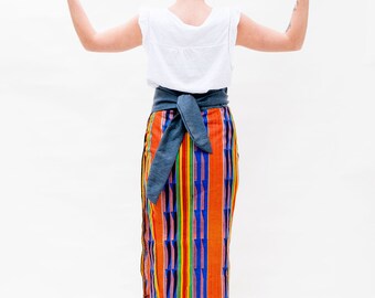 Colorful african wrap skirt