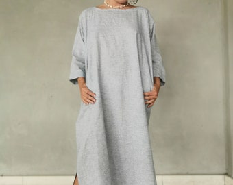 A light oversize summer dress with Indigo Belt