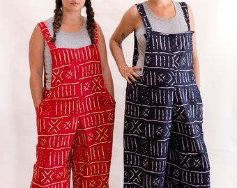 Oversize bogolan overall