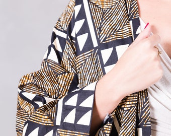 Kimono  Cardigan geometric print