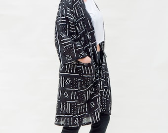 Kimono jacket / kimono cardigan / Jacket women / African fabric