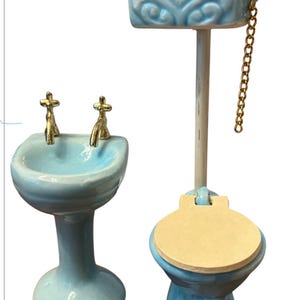 Doll House Toilet and Sink