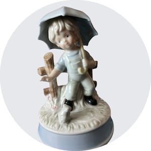 ミュージックシアター　雨に唄えば　うさぎのドール　オルゴール Music Box Singing in the Rain - Etsy