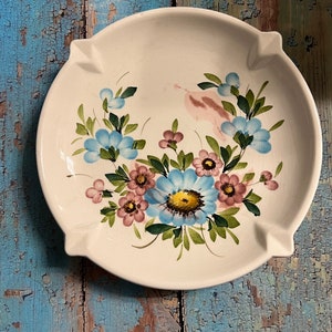 Trinket Dish  -  Beautiful Floral ~ Made in Italy