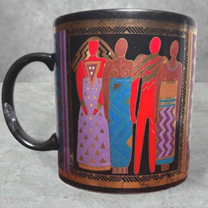Laurel Burch 1988 Tribal Spirit Coffee Mug