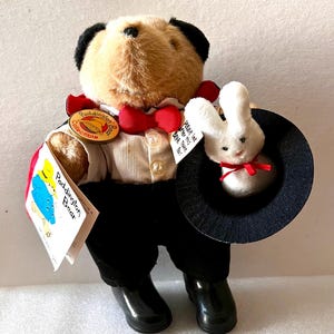 Vintage Eden Paddington Bear Collectibles Magician with Top Hat Bunny and Cape