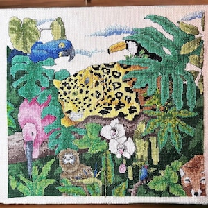 Tropical Animal Needlepoint