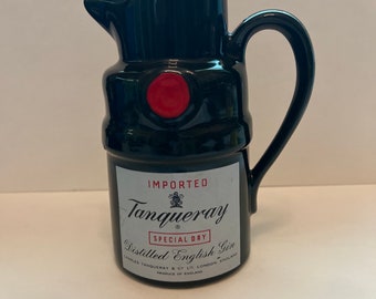 Tanqueray Distilled English Gin Ceramic Pitcher 1960’s.