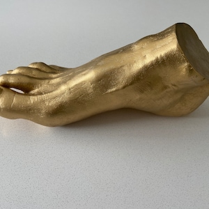 Foot sculpture statue Female foot ornament Fetish art / podiatrist sculpture size 5 Option for painted toes