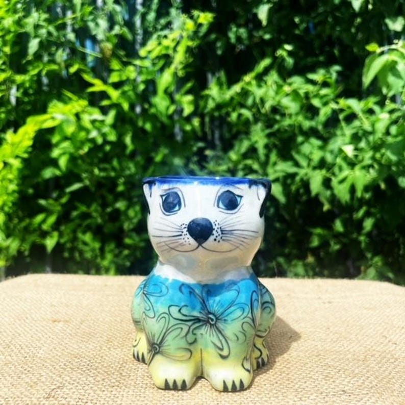 Guatemala Handmade CAT MUG, Handmade Coffee Mug, Made Into the Shape of