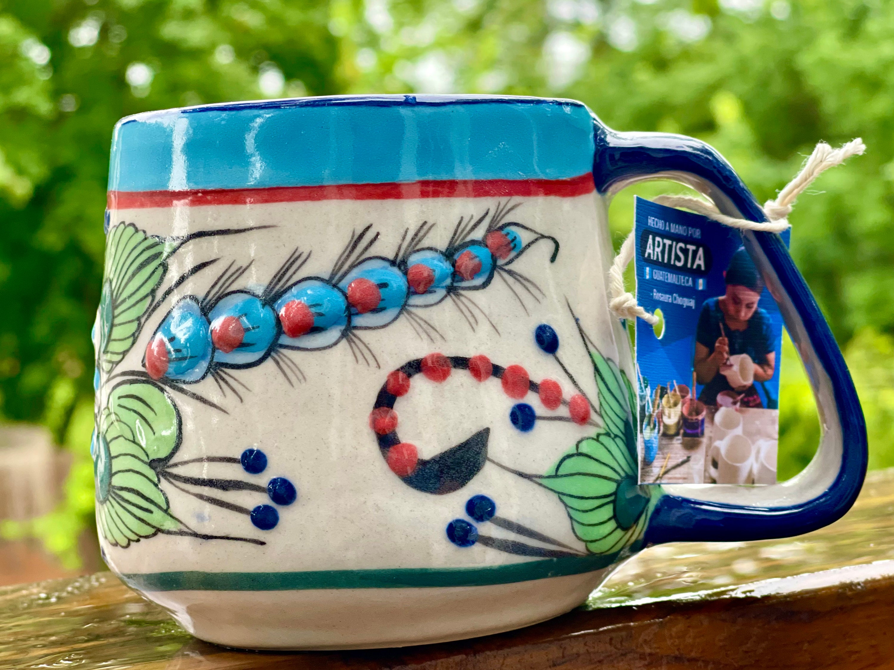 Taza de café artesanal guatemalteco. Unicodiferente. 12 0z Etsy