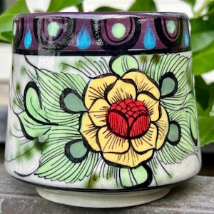 Guatemalan Handmade Coffee Mug.  Guatemalan Art, handmade mug, by a local family of artist. Perfect Gift  Set, Free Shipping!