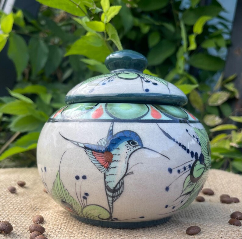 Handmade Ceramic Coffee Pot, Hand Painted Mug Made by Local Artists in