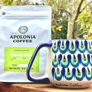Guatemalan handmade and hand painted peacock coffee mug,Guatemala Handmade ceramic Coffee Mug. Gifts, Free Shipping!