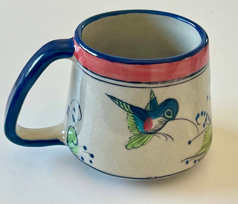 Labor Dayguatemala Handmade Coffee MUG Mug, Hand Painted Hummingbird Coffee Mug, Perfect Gift