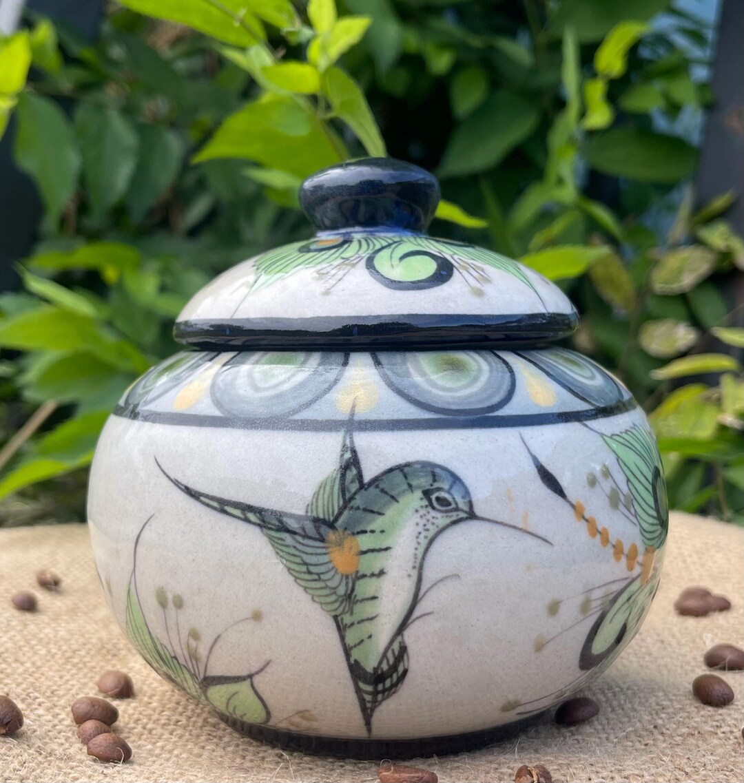 Handmade Ceramic Coffee Pot, Hand Painted Mug Made by Local Artists in